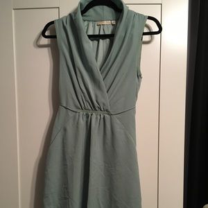 Sea glass color short dress